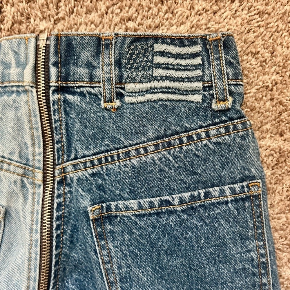 Revice Two Tone Split Denim High‎ Waisted Zipper Fly Jeans I Women's Size 24 - Picture 7 of 9